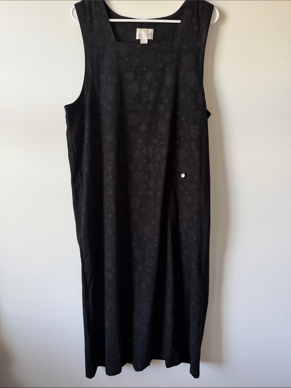 Christopher & Banks Black Sleeveless Maxi Shift Dress